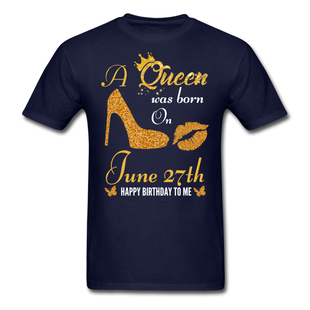QUEEN 27TH JUNE UNISEX SHIRT - navy