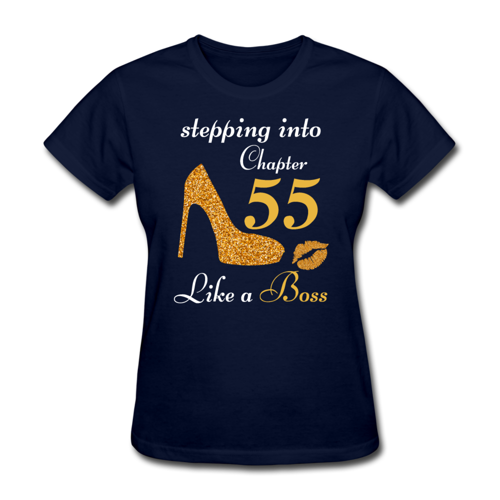 STEPPING CHAPTER 55 WOMEN'S SHIRT - navy