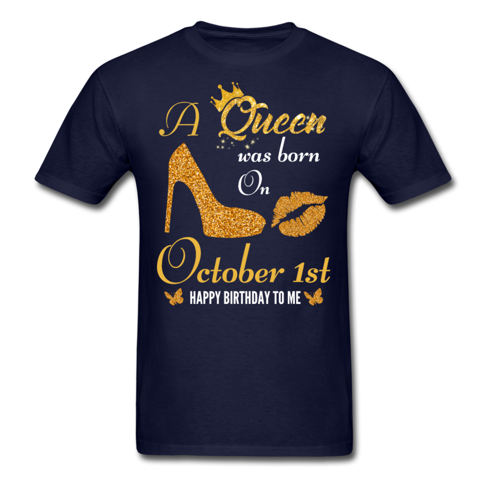 QUEEN 1ST OCTOBER UNISEX SHIRT - navy