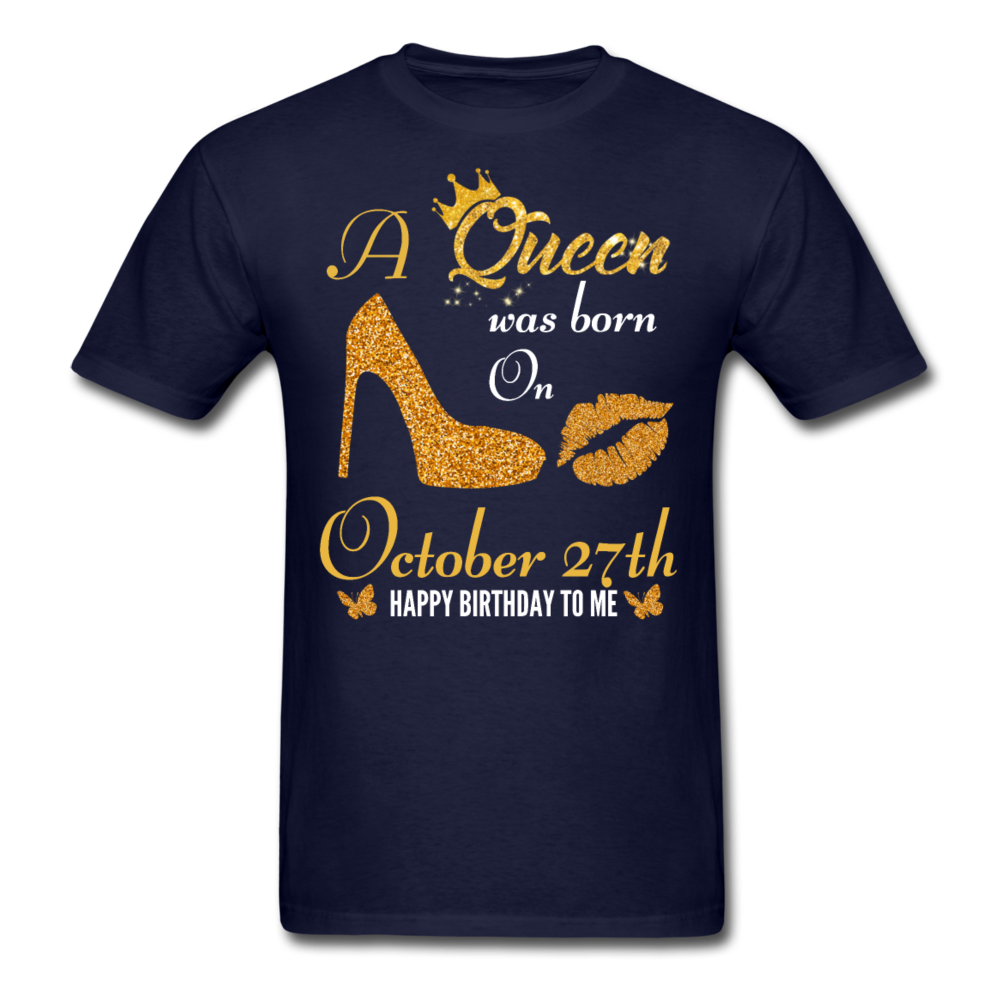 QUEEN 27TH OCTOBER UNISEX SHIRT - navy