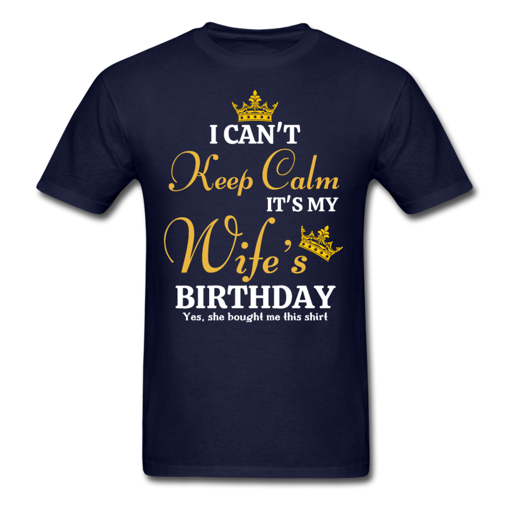 WIFE BIRTHDAY SHIRT - navy