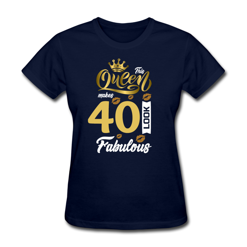 QUEEN 40 FAB WOMEN'S SHIRT - navy