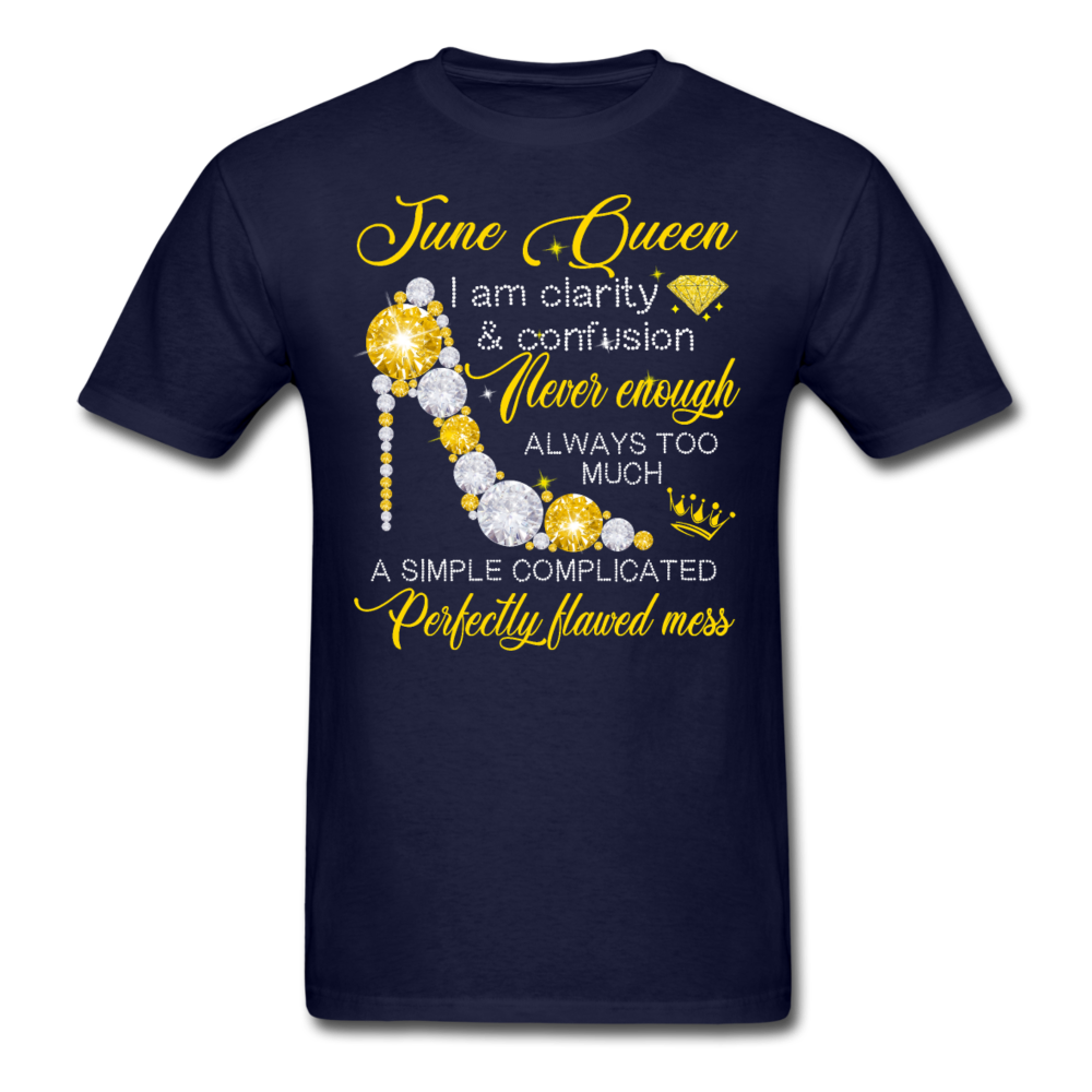 JUNE MESS QUEEN UNISEX SHIRT - navy
