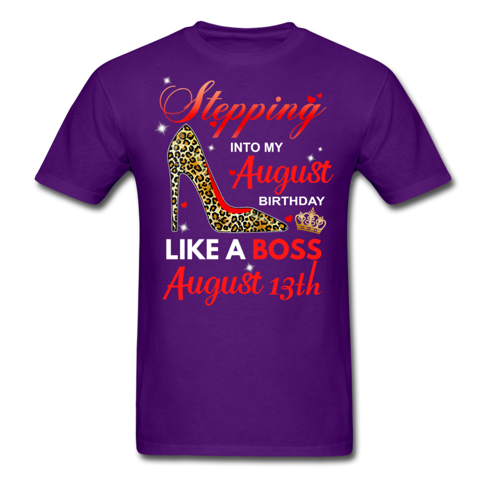 BOSS 13TH AUGUST UNISEX SHIRT - purple