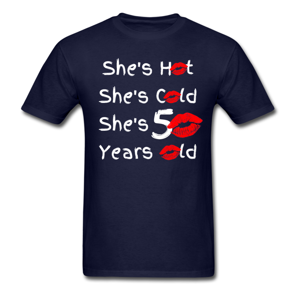 50 YEARS OLD UNISEX SHIRT - navy