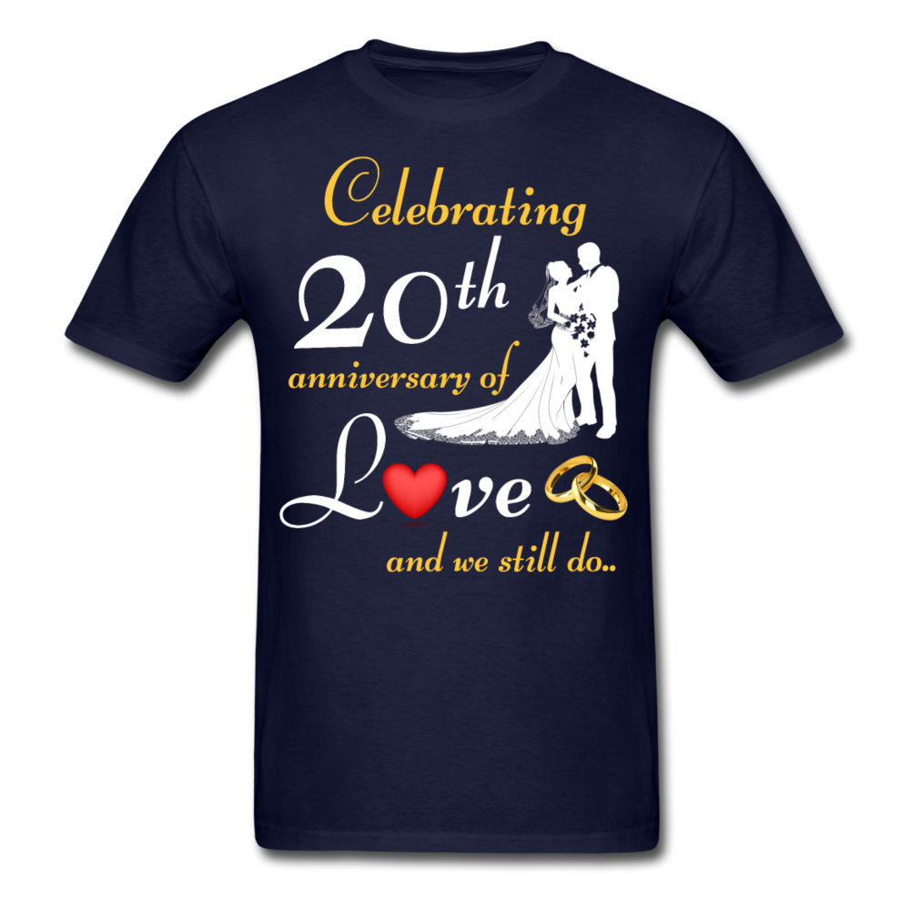 20TH ANNIVERSARY COUPLE SHIRT - navy