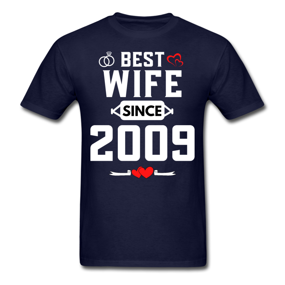 BEST WIFE 2009 UNISEX SHIRT - navy