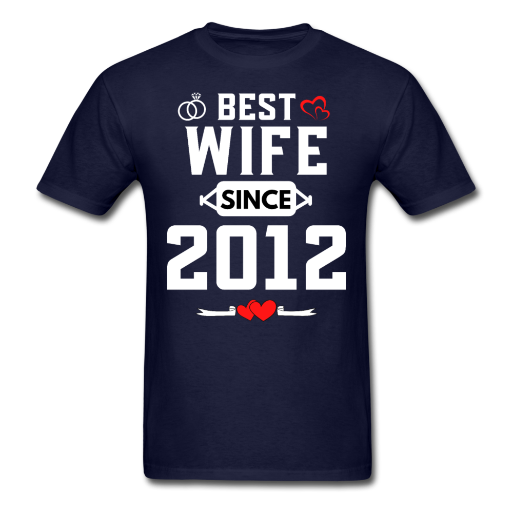 BEST WIFE 2012 UNISEX SHIRT - navy