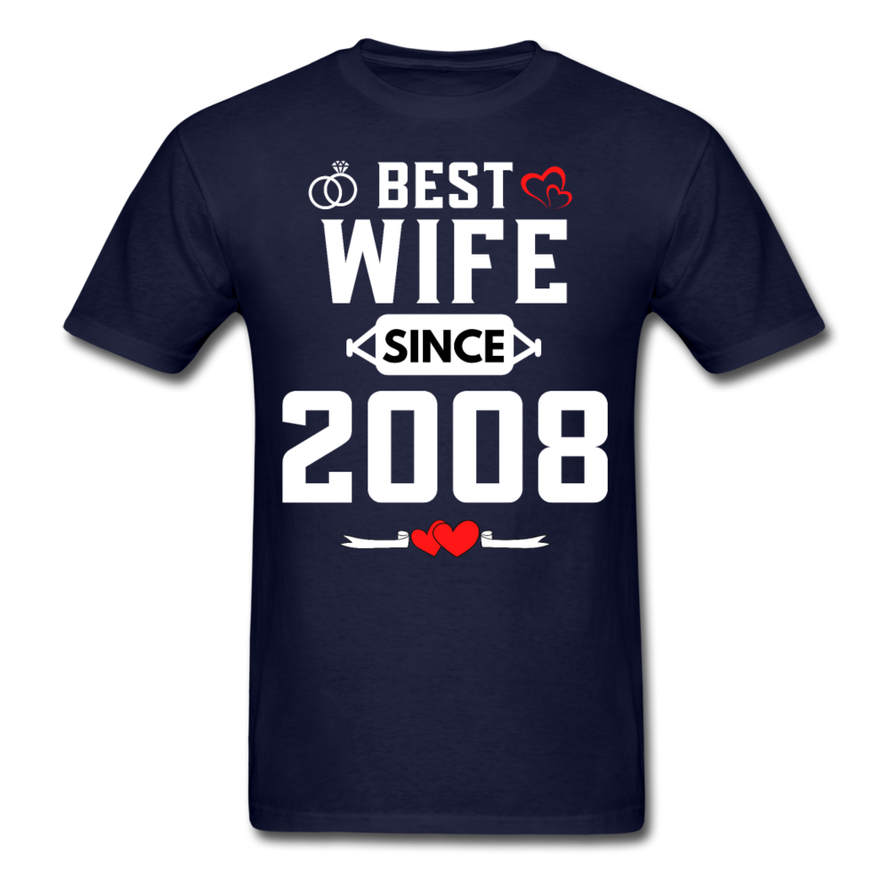 BEST WIFE 2008 UNISEX SHIRT - navy