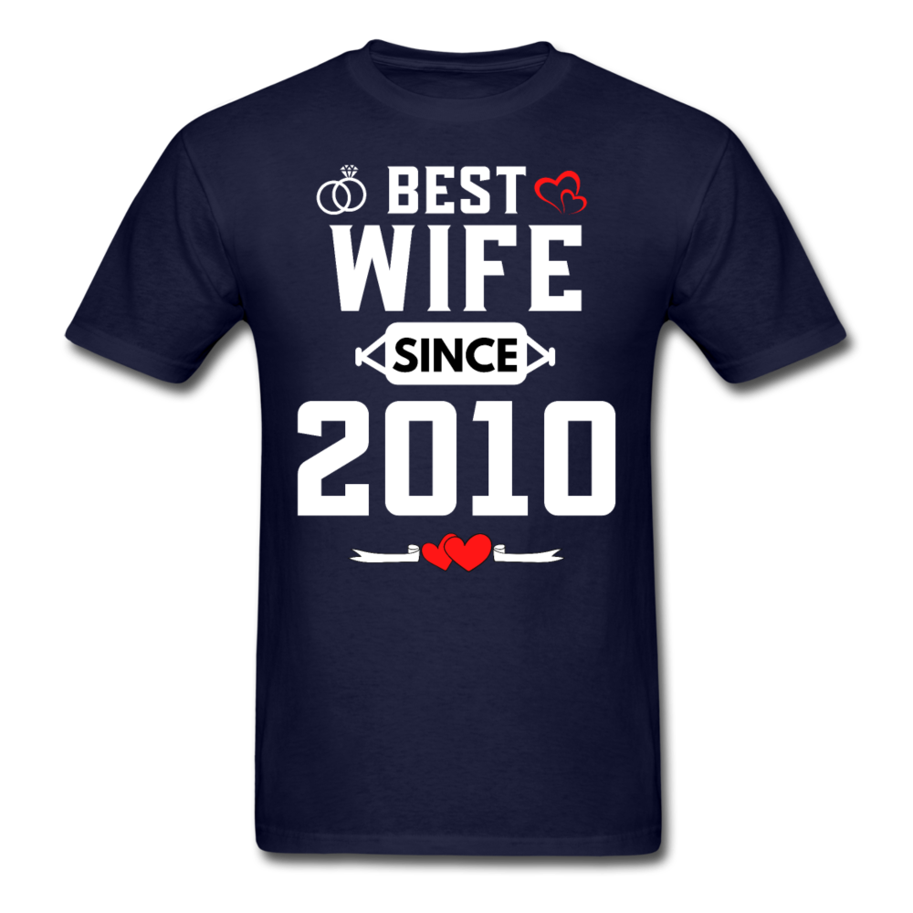 BEST WIFE 2010 UNISEX SHIRT - navy