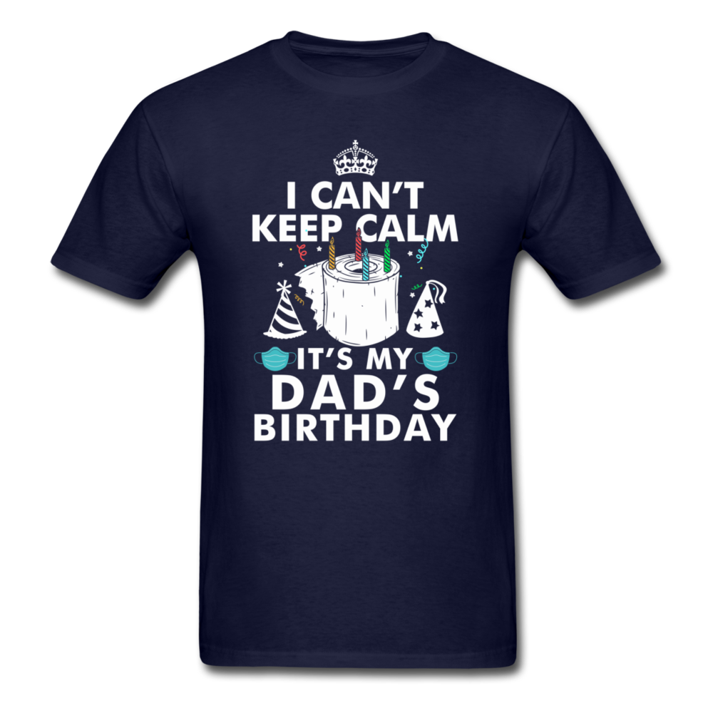 DADS BIRTHDAY UNISEX SHIRT - navy