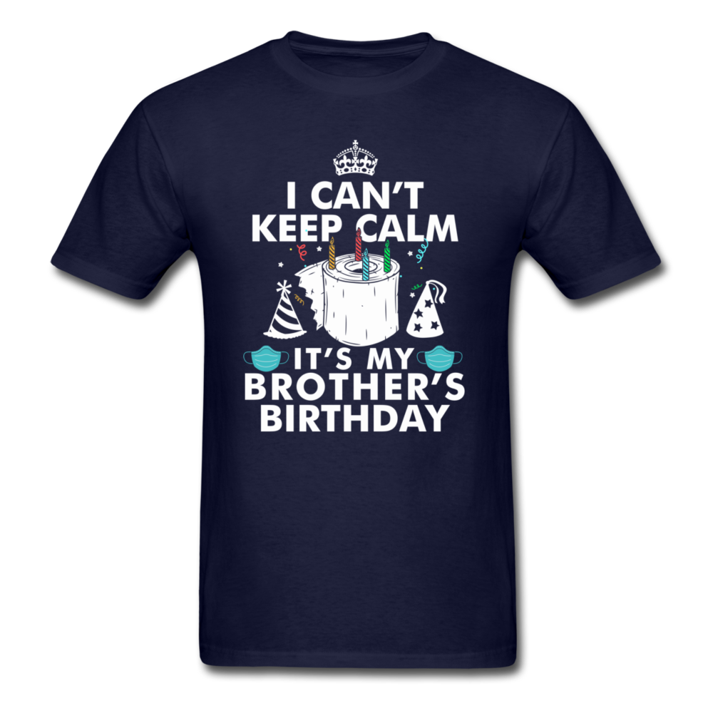 BROTHERS BIRTHDAY UNISEX SHIRT - navy