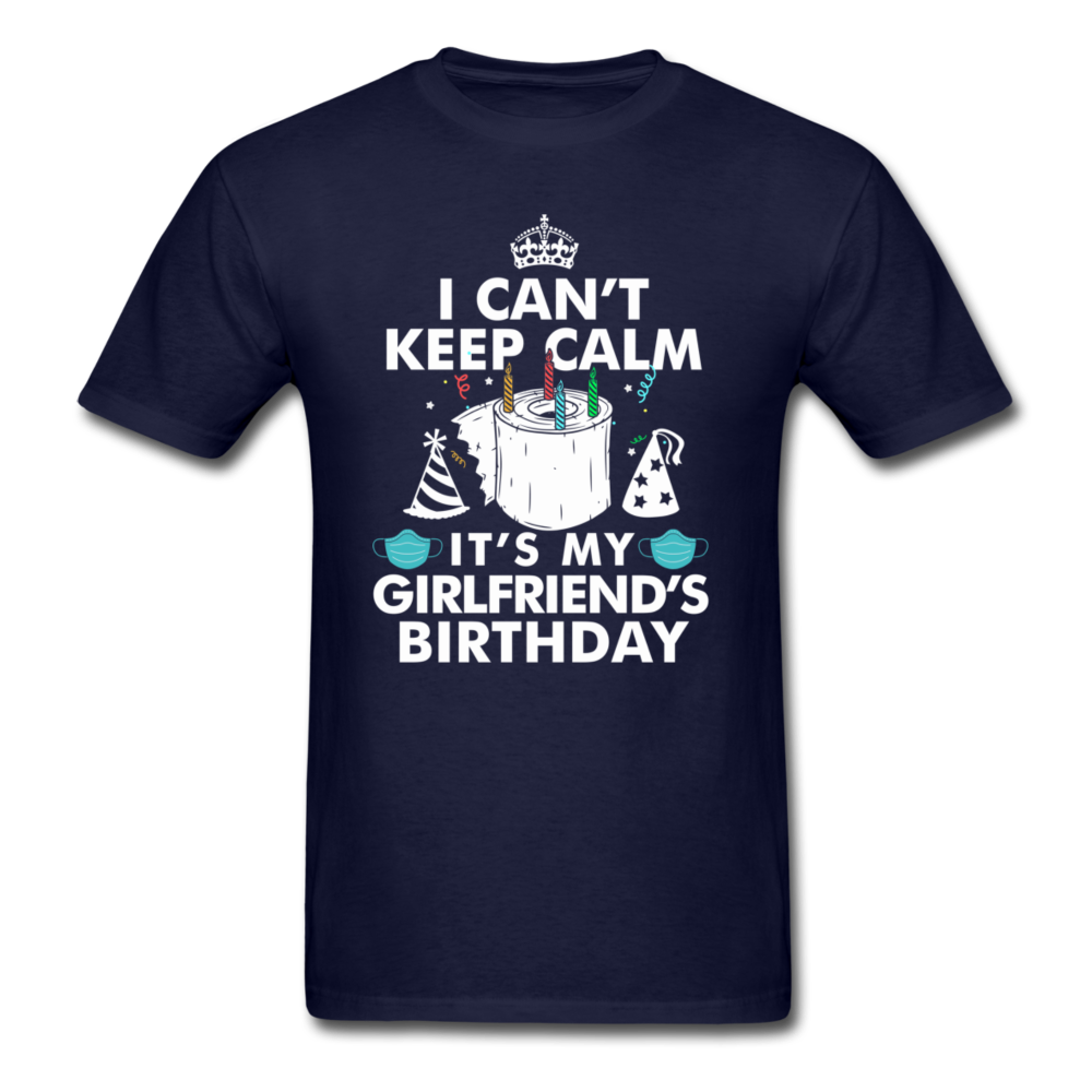 GIRLFRIENDS BIRTHDAY UNISEX SHIRT - navy