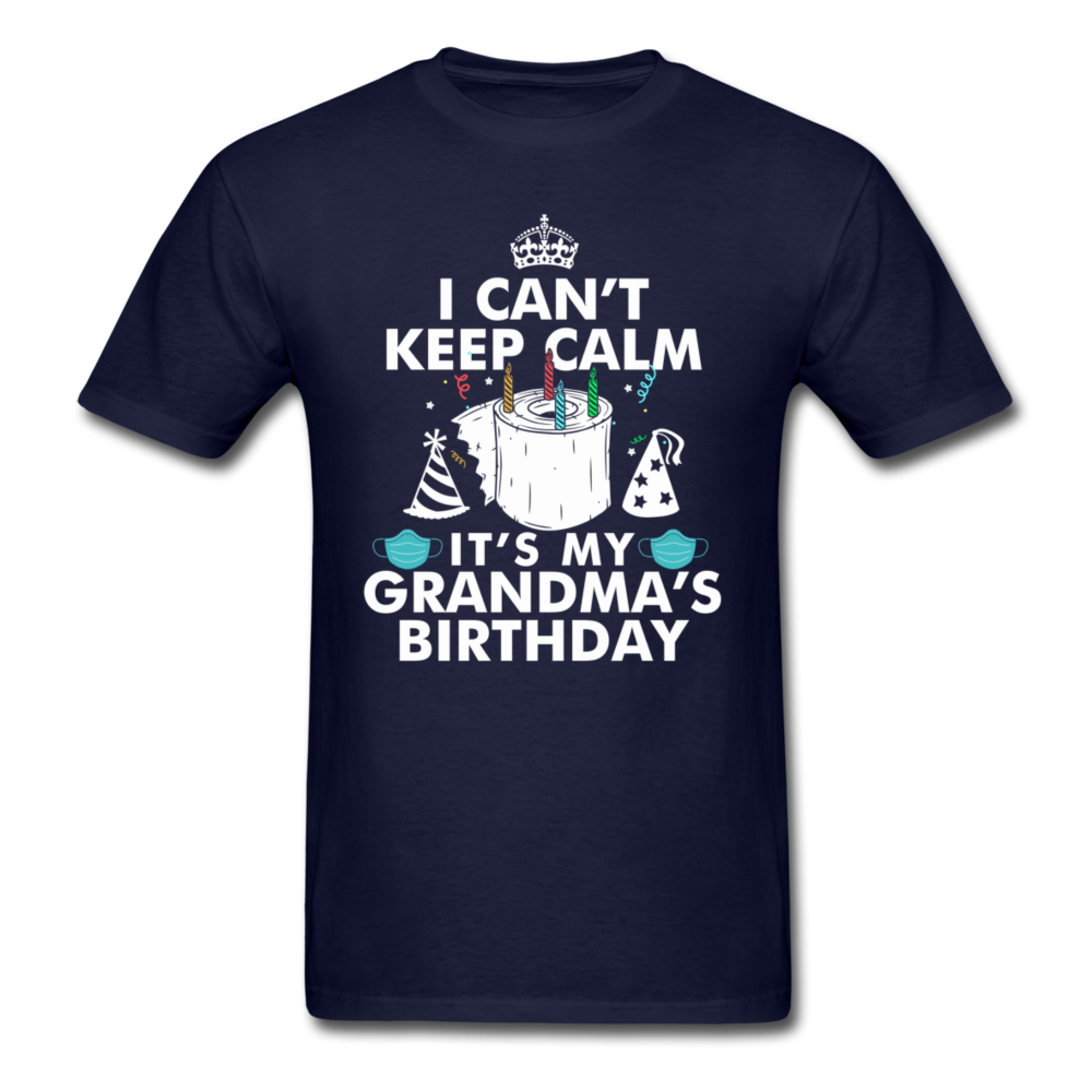 GRANDMAS BIRTHDAY UNISEX SHIRT - navy