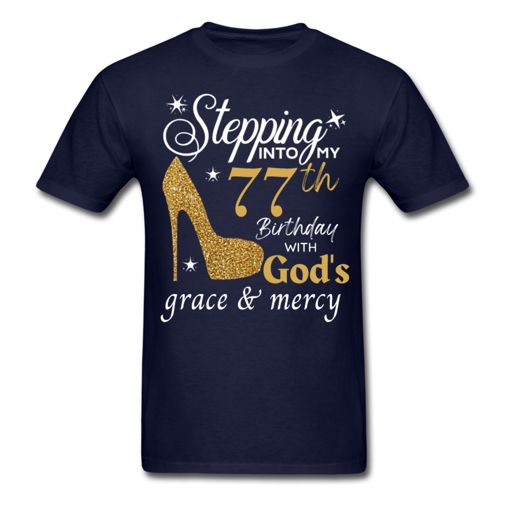 77 GODS GRACE UNISEX SHIRT - navy