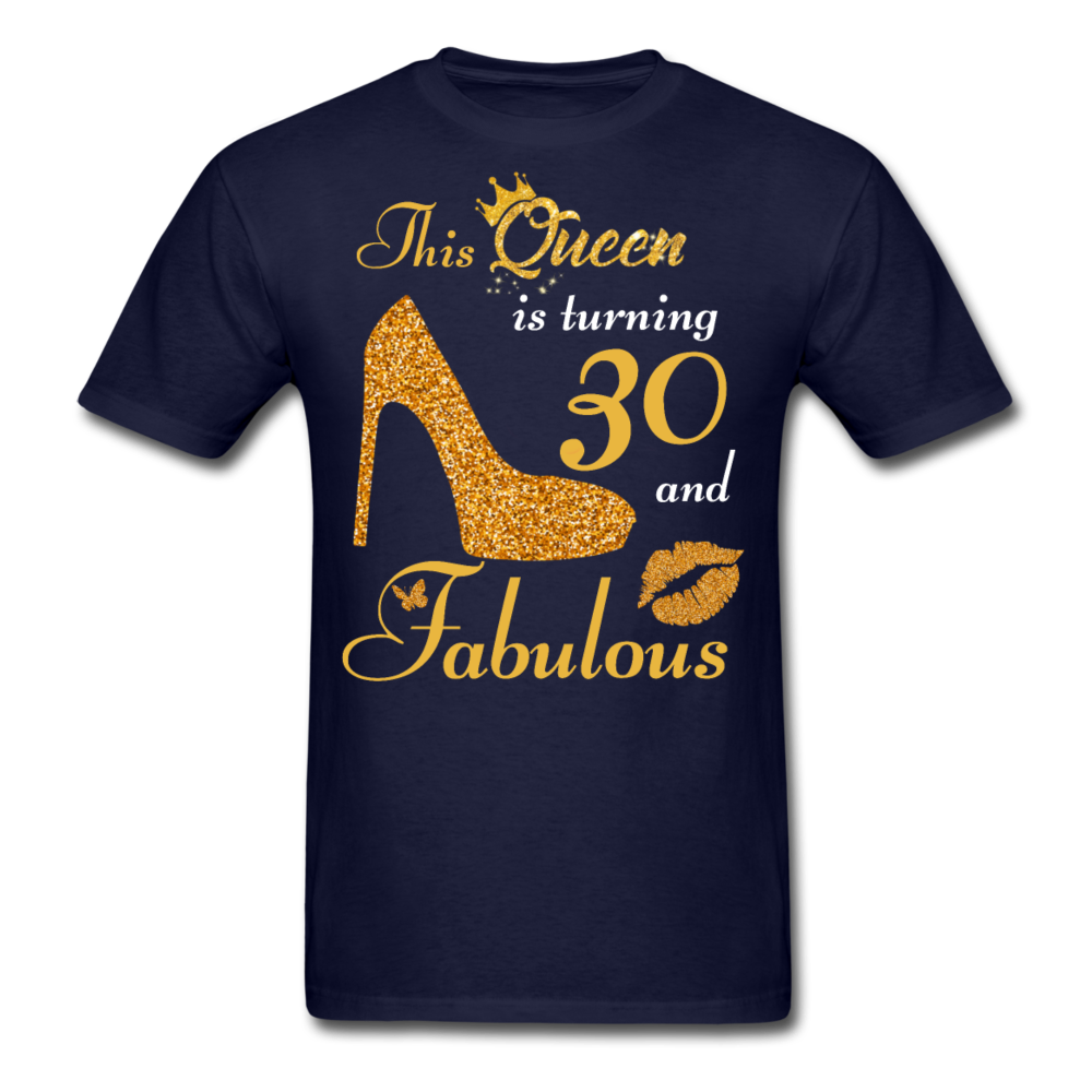 QUEEN TURNING 30 UNISEX SHIRT - navy