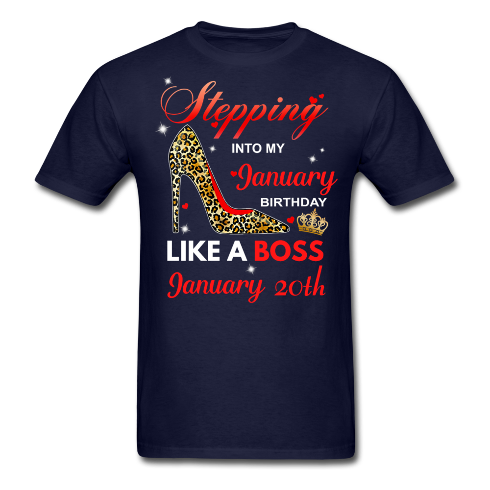 BOSS 20TH JANUARY UNISEX SHIRT - navy