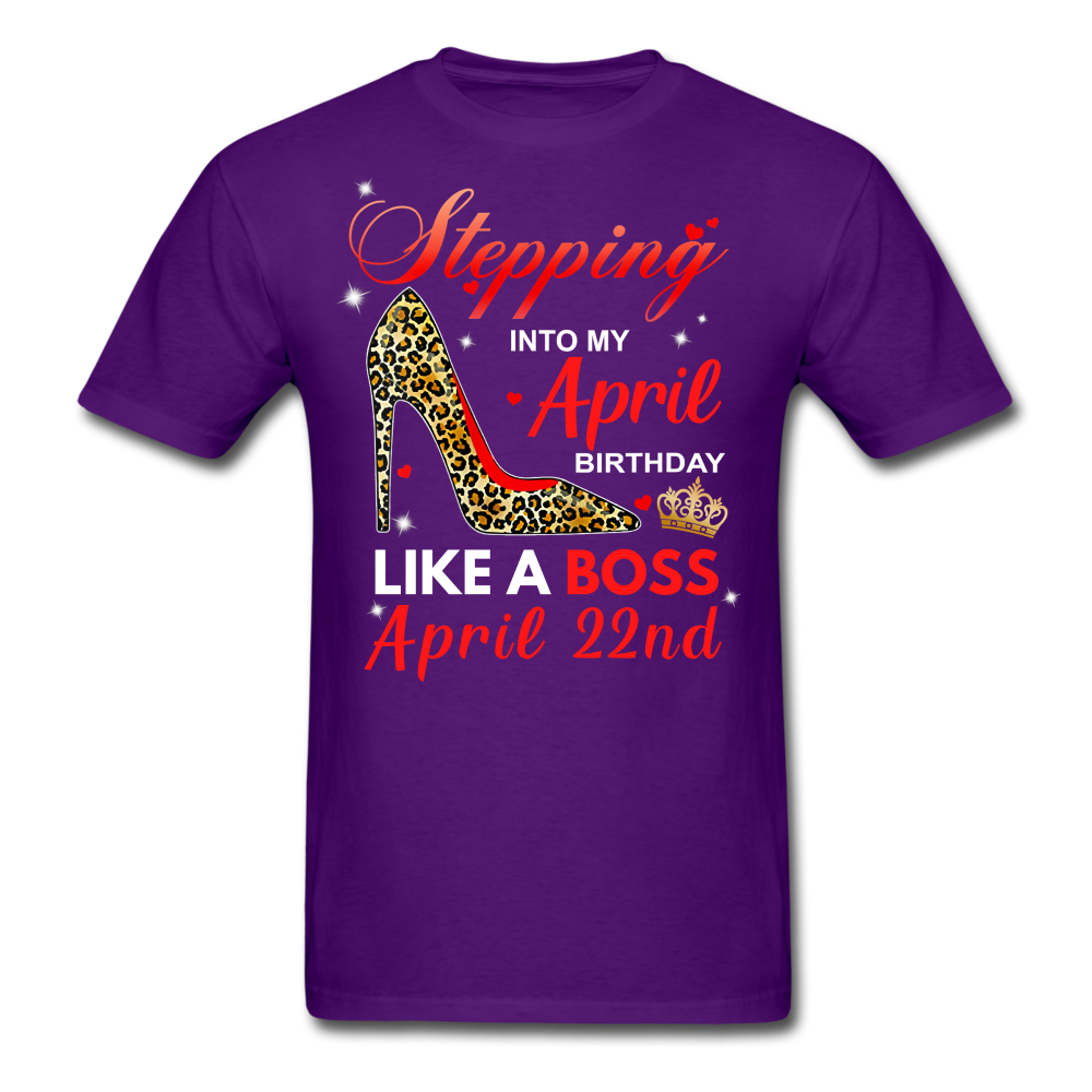 BOSS 22ND APRIL UNSIEX SHIRT - purple