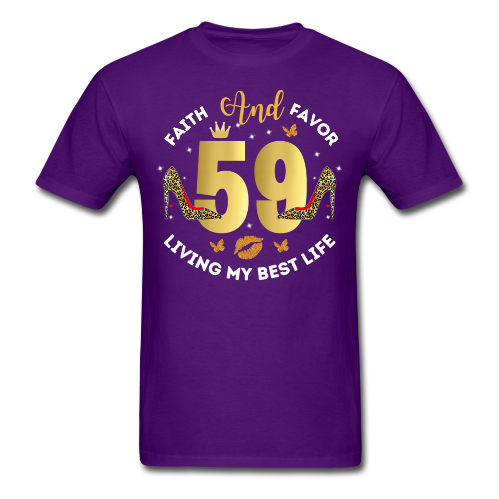 59 FAITH FAVOR UNISEX SHIRT - purple