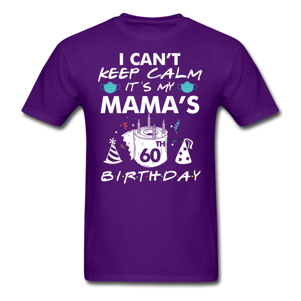 MY MAMA'S 60TH BIRTHDAY UNISEX SHIRT - purple