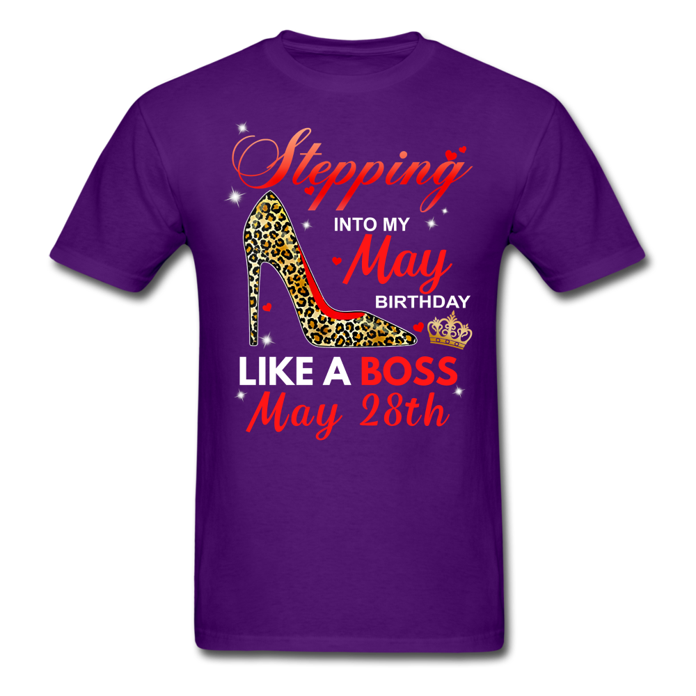BOSS 28TH MAY UNISEX SHIRT - purple