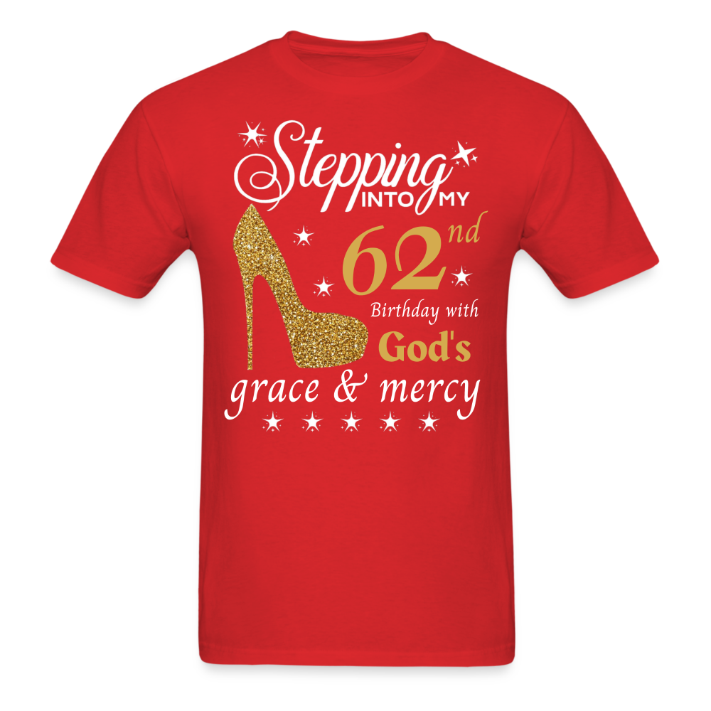 STEP 62 GRACE MERCY UNISEX SHIRT - red