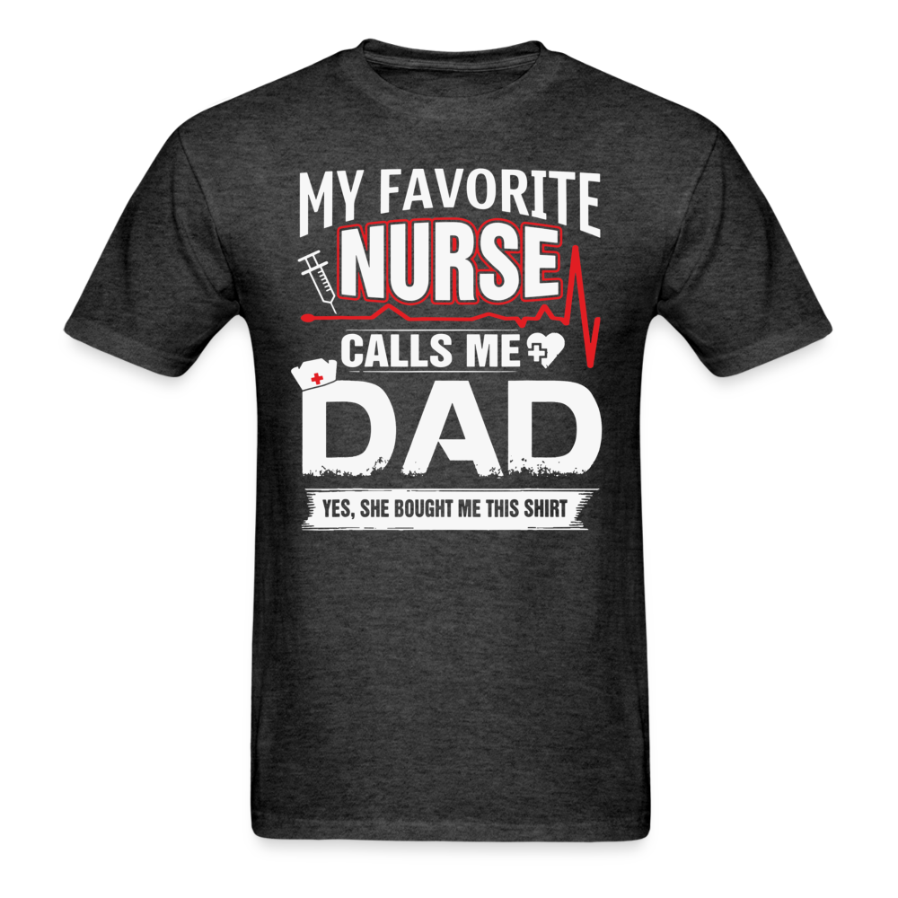 NURSE DAD SHIRT - heather black
