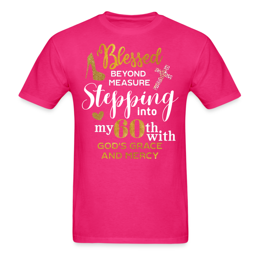 BLESSED STEPPING 60 UNISEX SHIRT - fuchsia