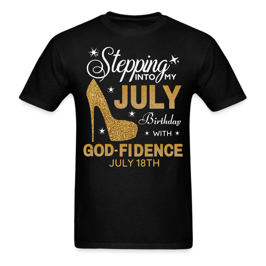 JULY 18TH GODFIDENCE SHIRT - black