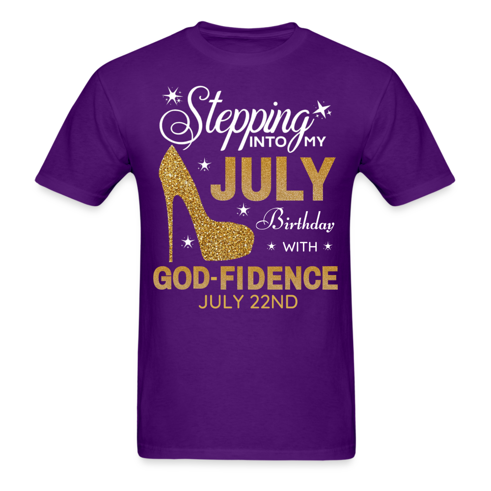 JULY 22ND GODFIDENCE SHIRT - purple