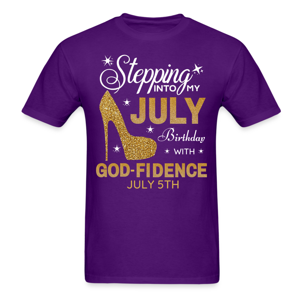 JULY 5TH GODFIDENCE SHIRT - purple