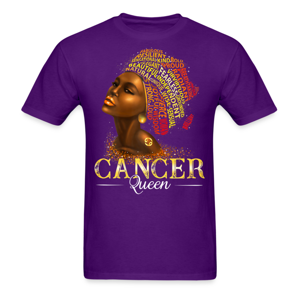 CANCER KIND QUEEN UNISEX SHIRT - purple
