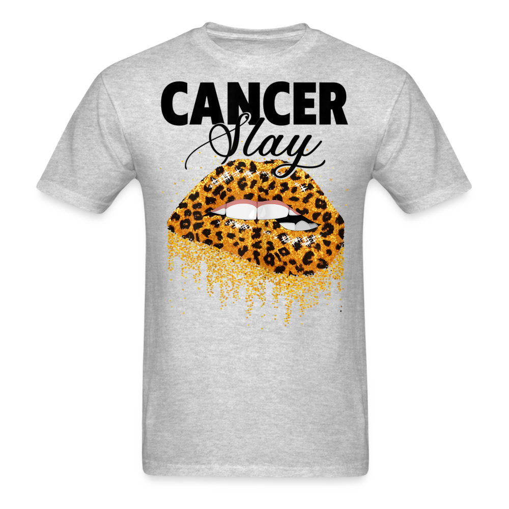 CANCER SLAY UNISEX SHIRT - heather gray