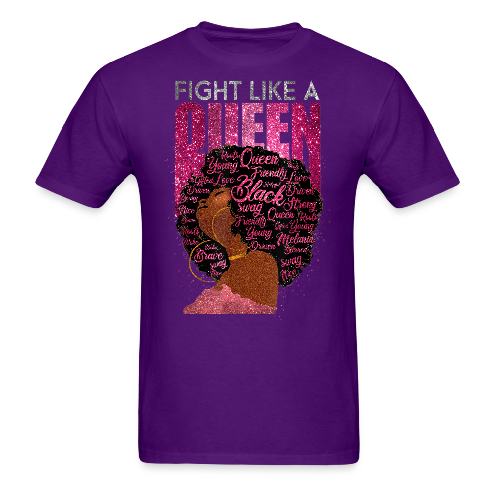 FIGHT LIKE A QUEEN UNISEX SHIRT - purple
