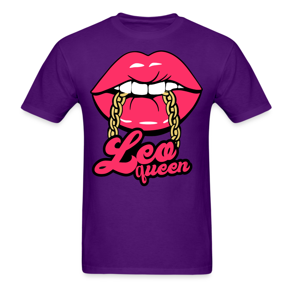 LEO PINK LIPS UNISEX SHIRT - purple