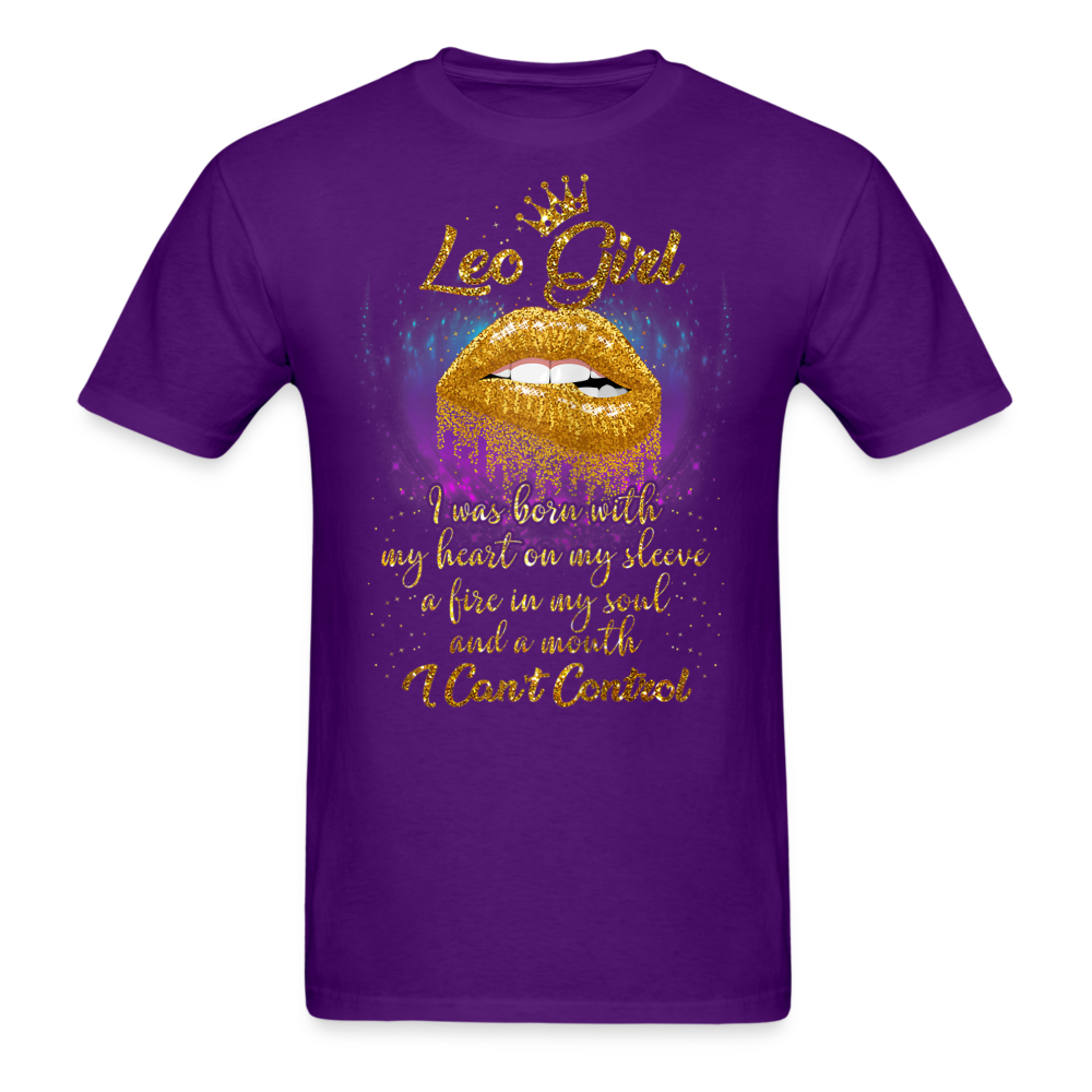 LEO FIRE SOUL UNISEX SHIRT - purple