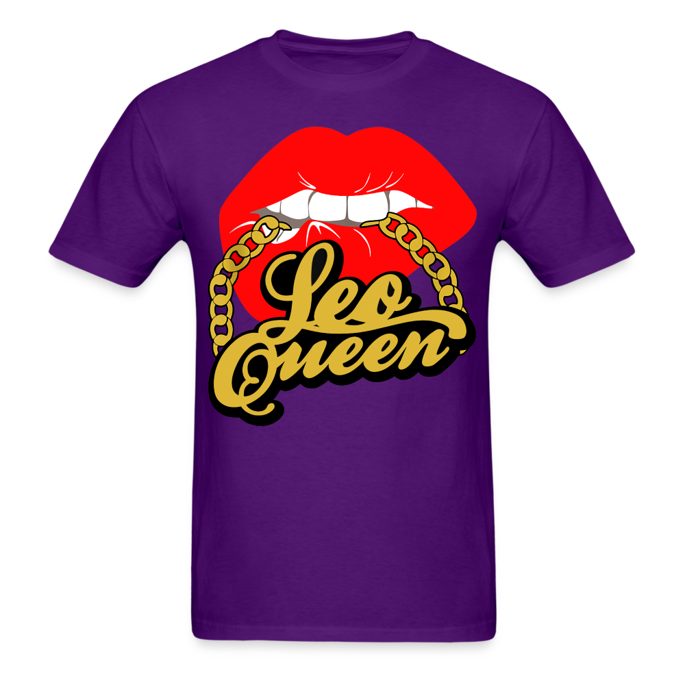 LEO RED LIPS UNISEX SHIRT - purple