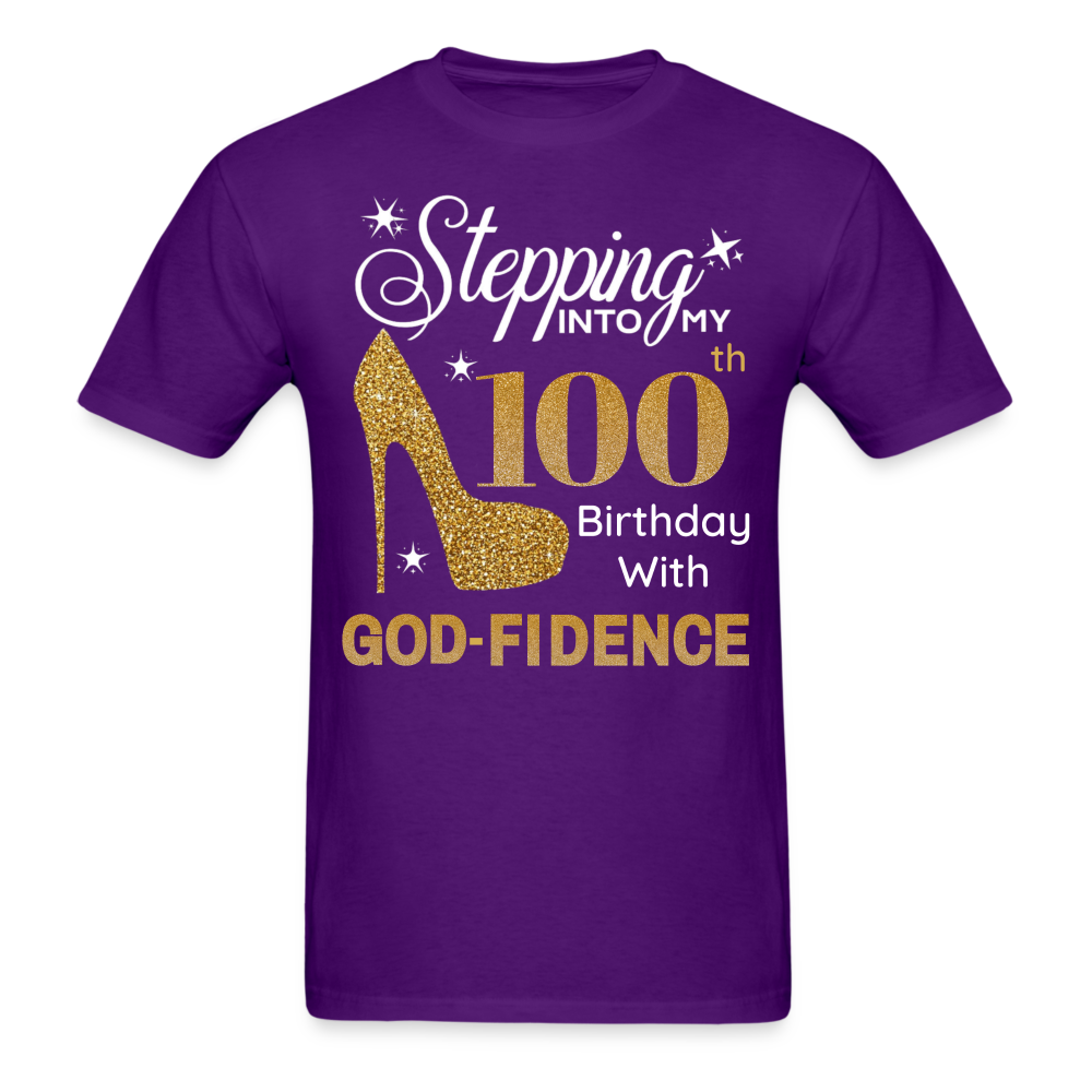 100 GODFIDENCE SHIRT - purple