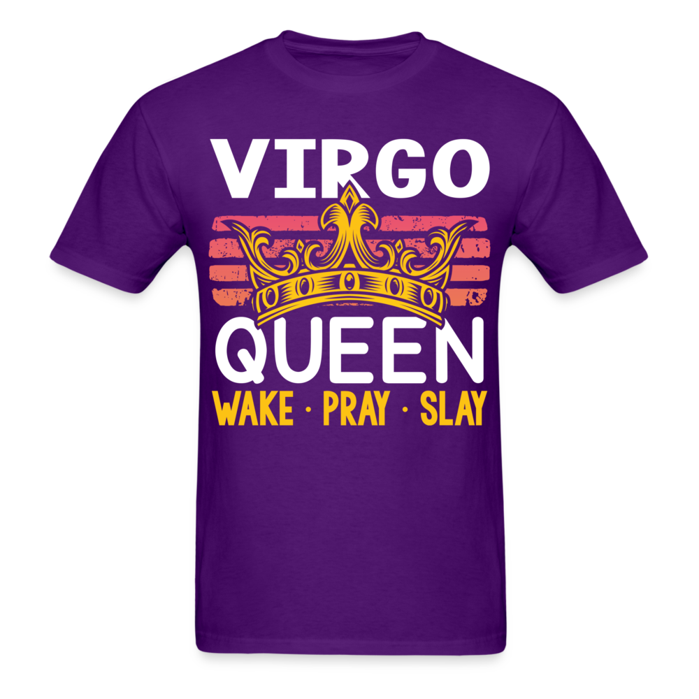 VIRGO QUEEN CROWN UNISEX SHIRT - purple
