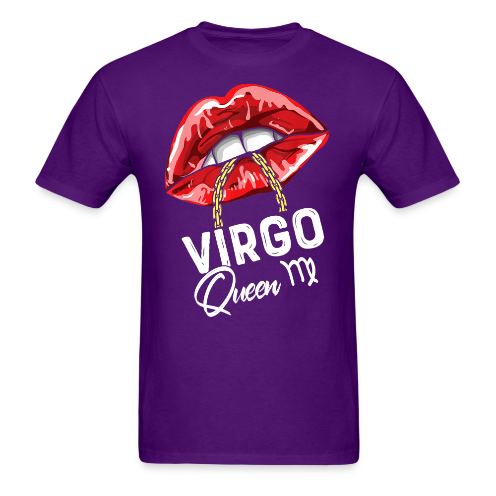 VIRGO RED LIPS UNISEX SHIRT - purple