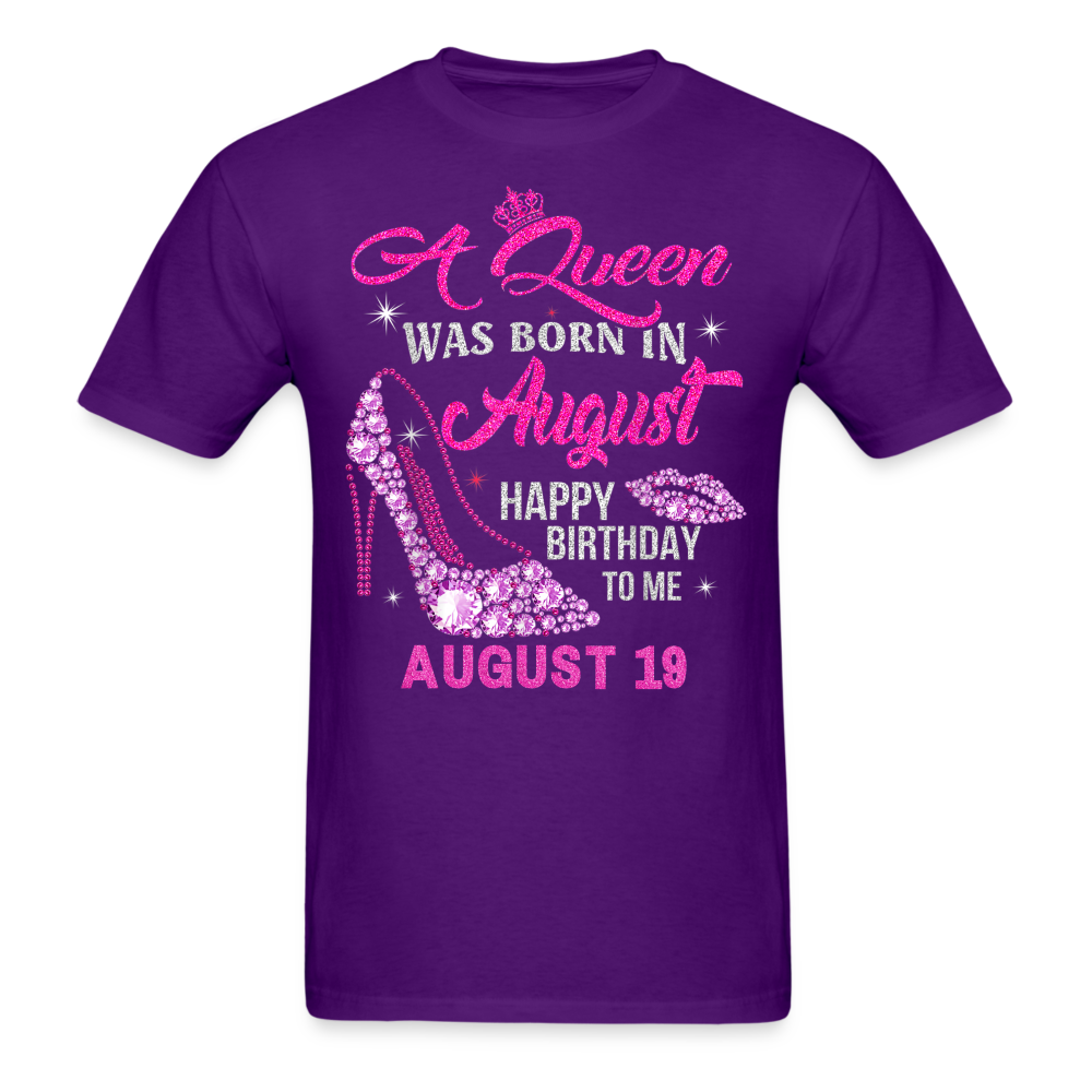 19TH AUGUST QUEEN UNISEX SHIRT - purple