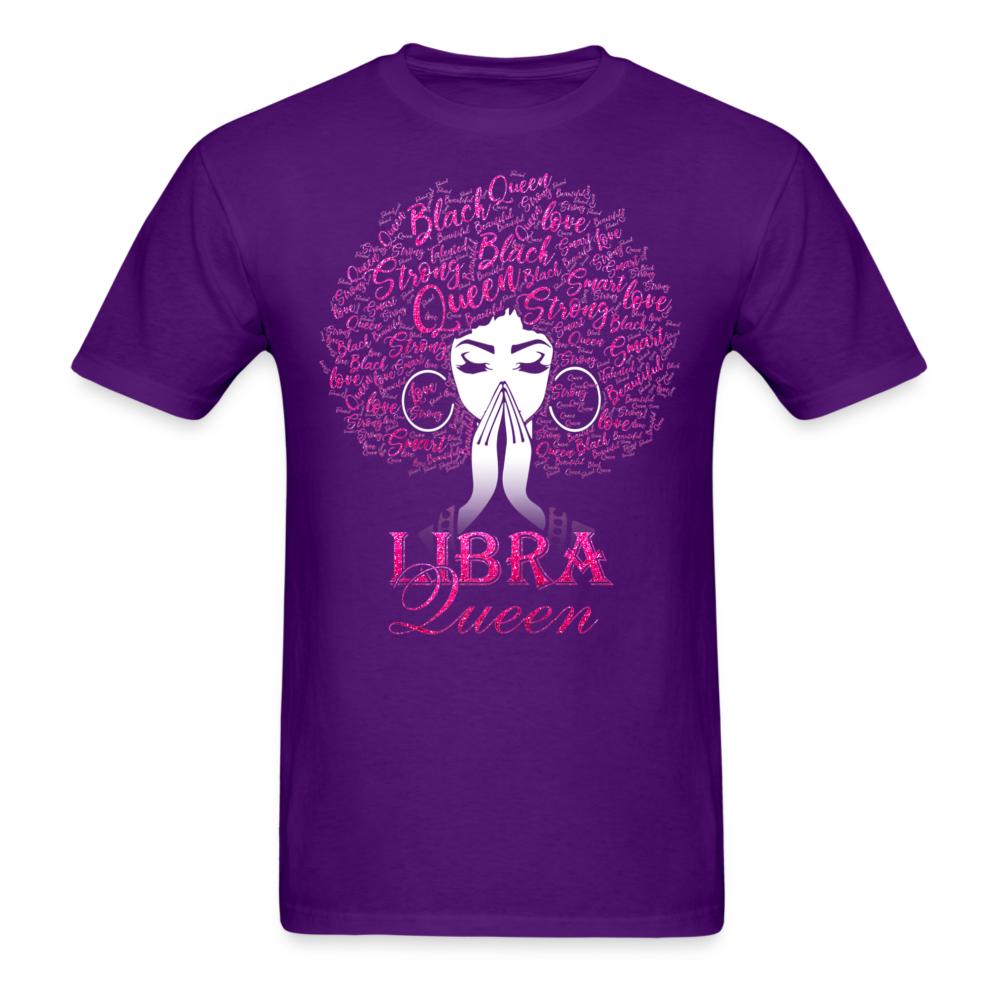 LIBRA PINK QUEEN UNISEX SHIRT - purple