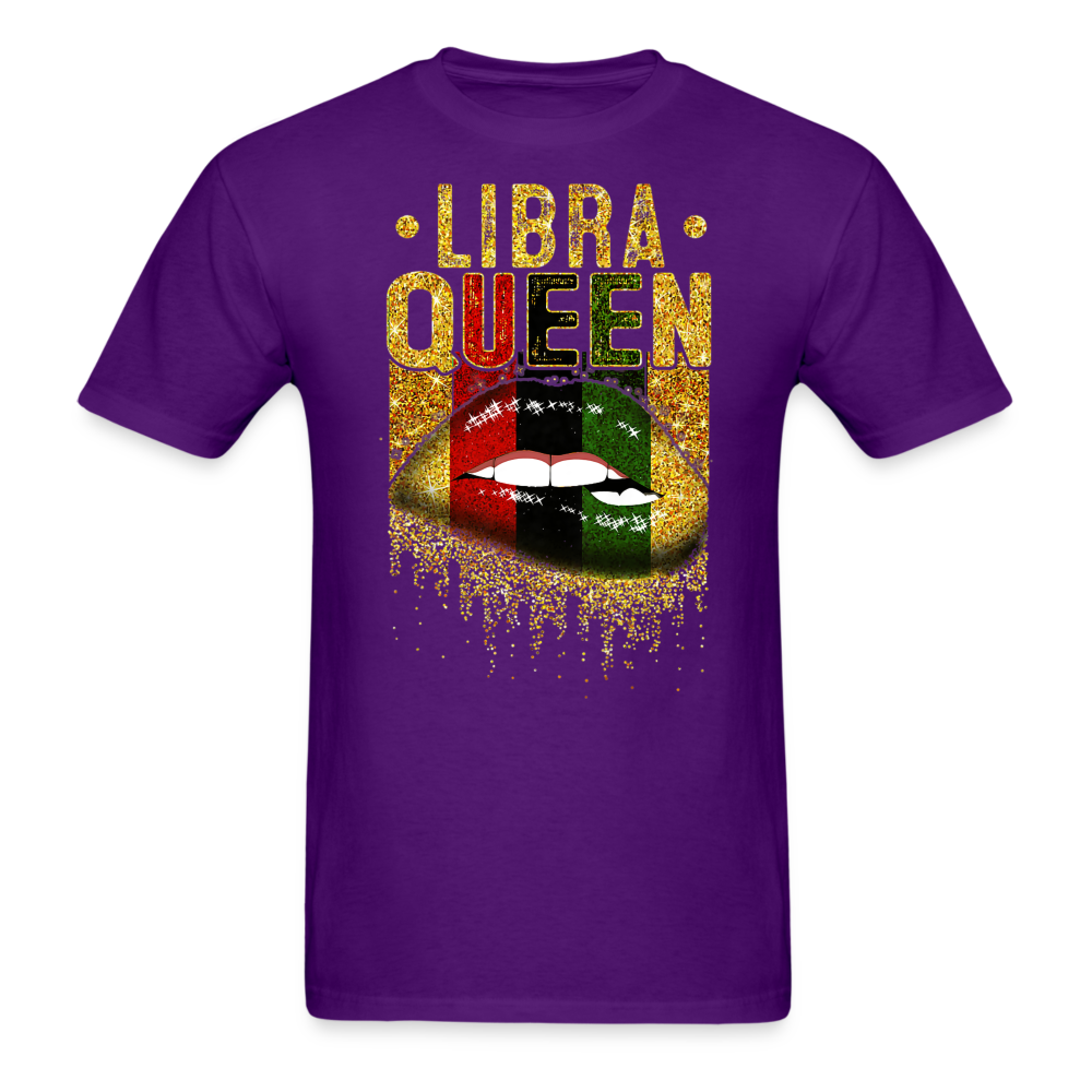 LIBRA COLOURED LIPS UNISEX SHIRT - purple