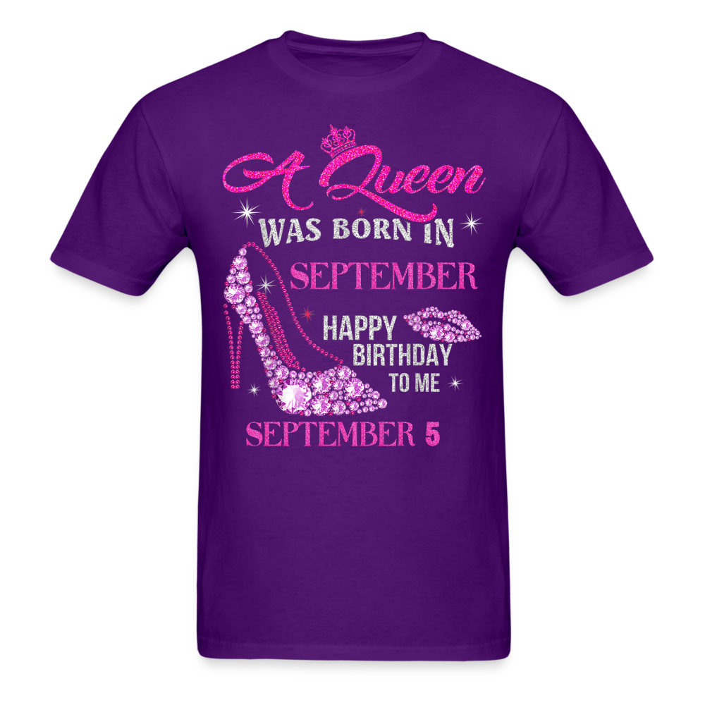 5TH SEPTEMBER QUEEN UNISEX SHIRT - purple