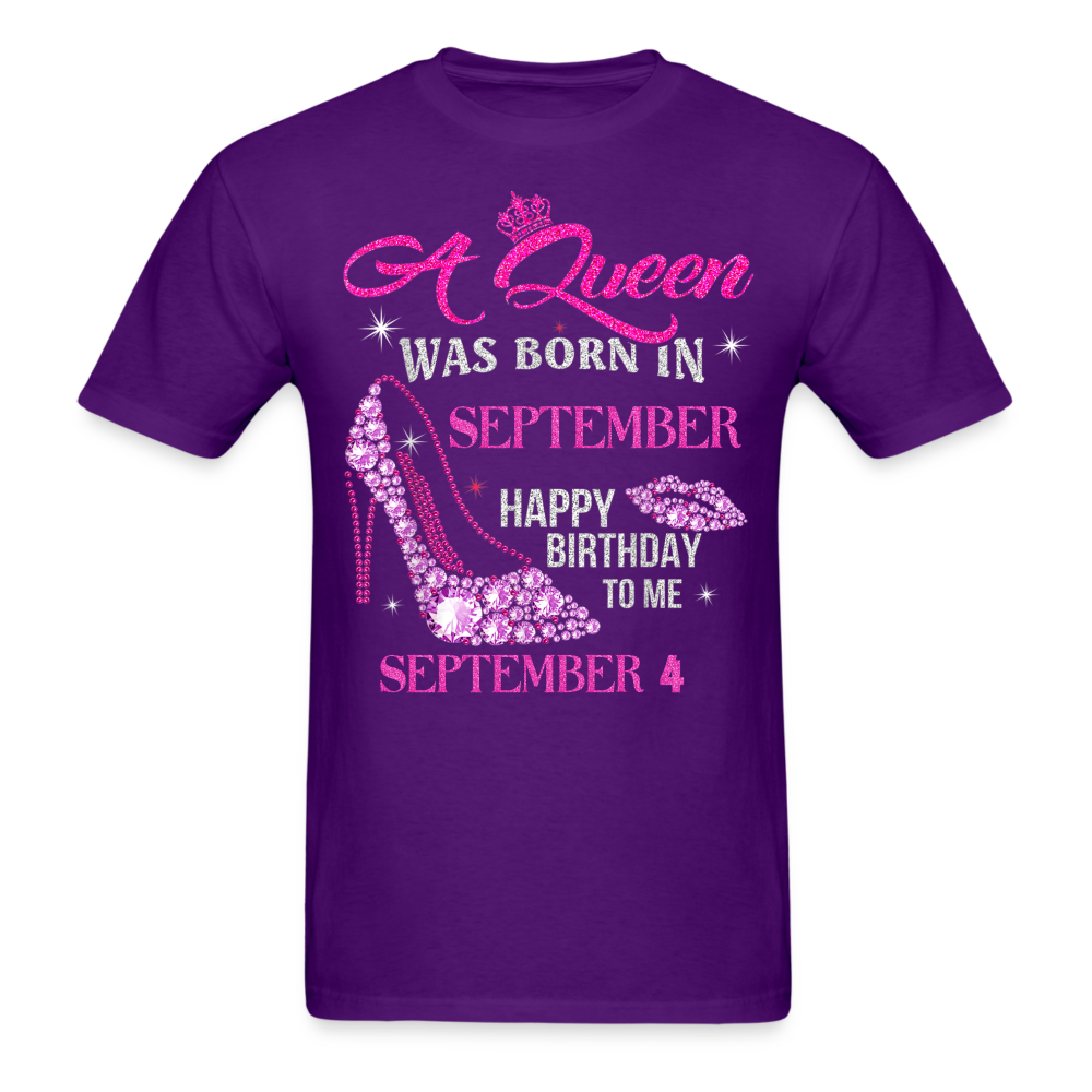4TH SEPTEMBER QUEEN UNISEX SHIRT - purple