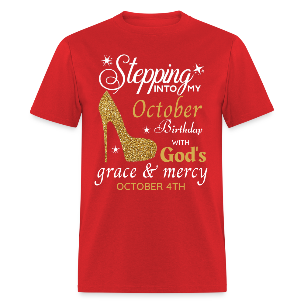 OCTOBER 4TH GRACE UNISEX SHIRT - red