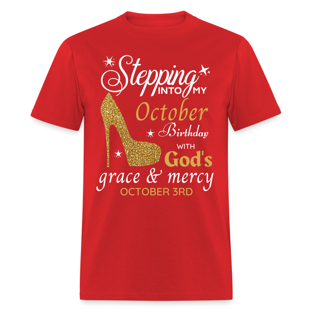 OCTOBER 3RD GRACE UNISEX SHIRT - red