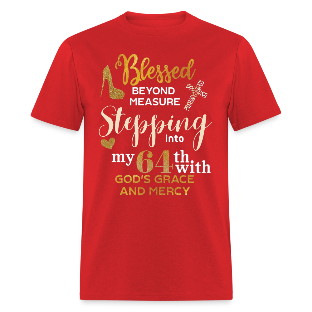 BLESSED STEPPING 64 UNISEX SHIRT - red