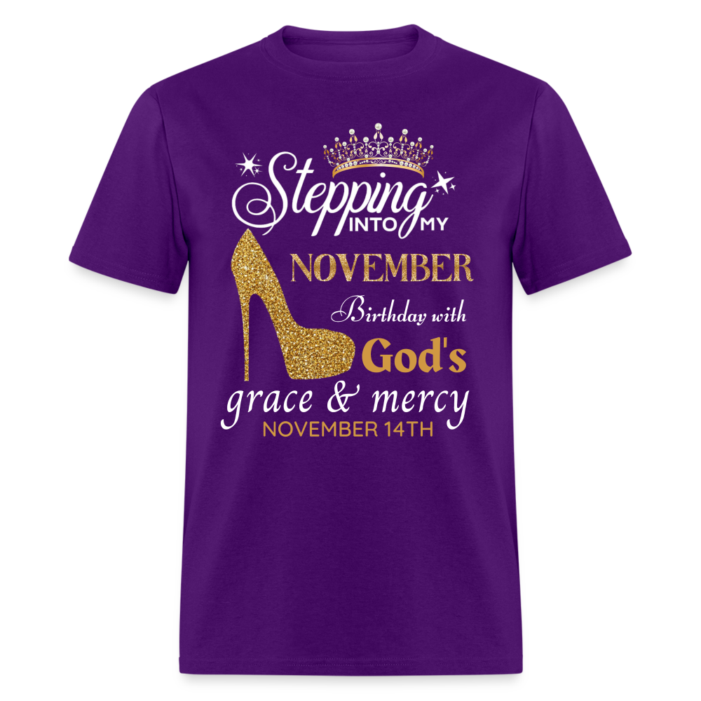 NOVEMBER 14TH GRACE UNISEX SHIRT - purple