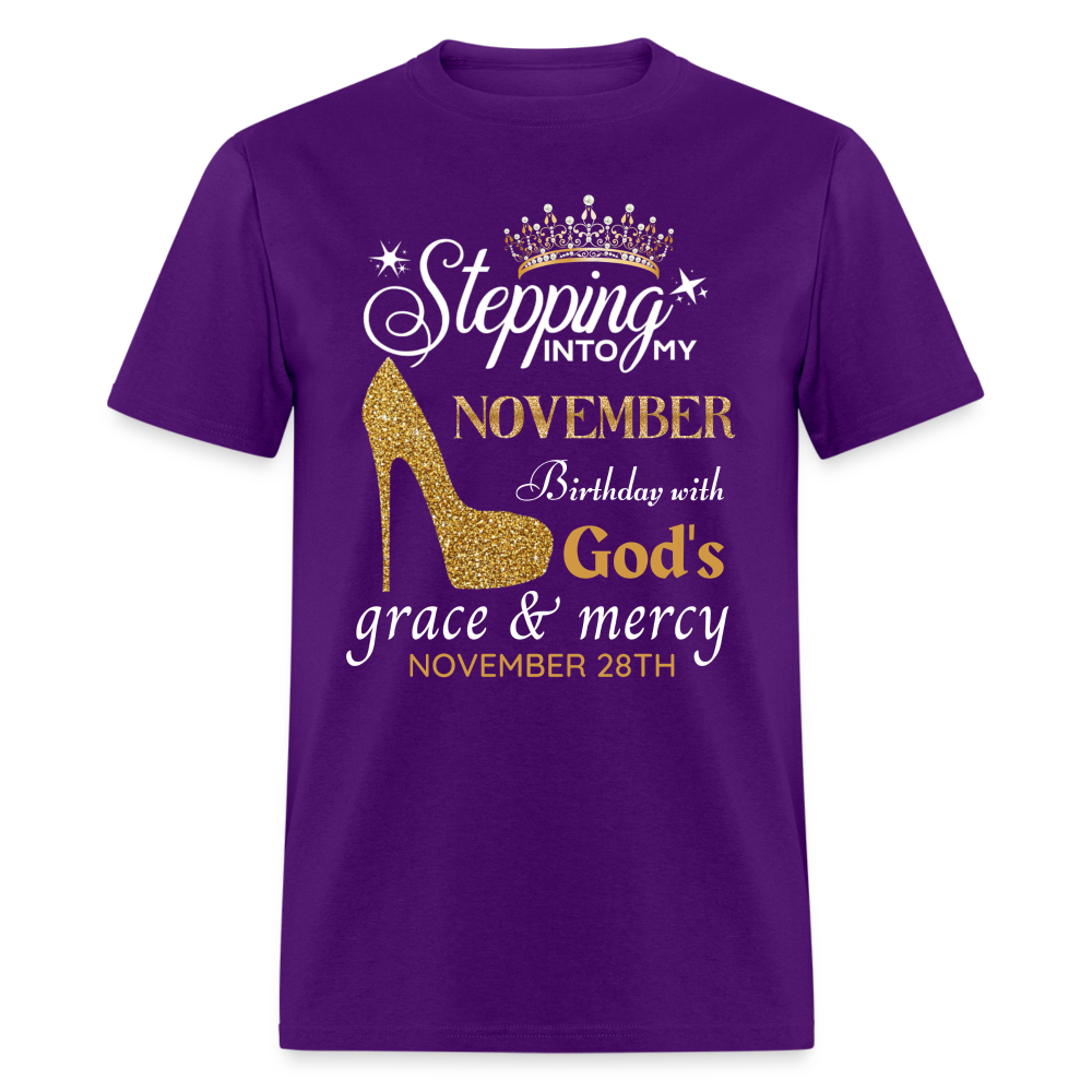 NOVEMBER 28TH GRACE UNISEX SHIRT - purple